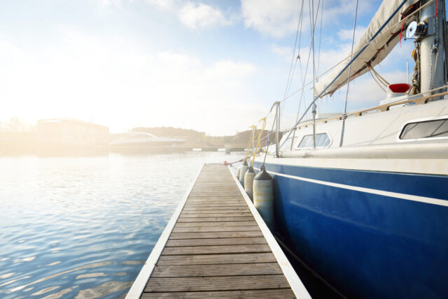 docked ship